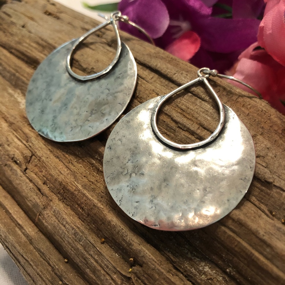 Silpada Crescent Sterling Silver Earrings W1539 VTG - Picture 12 of 15